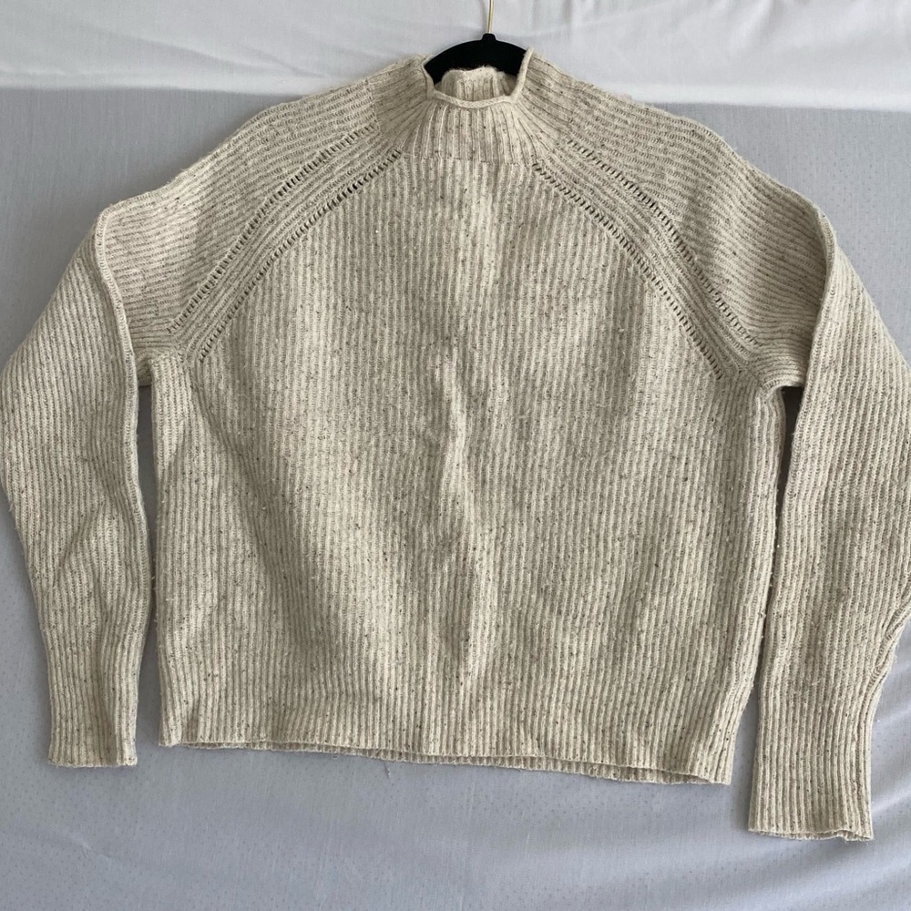 J. Crew Merino Wool Blend Mock Neck Sweater